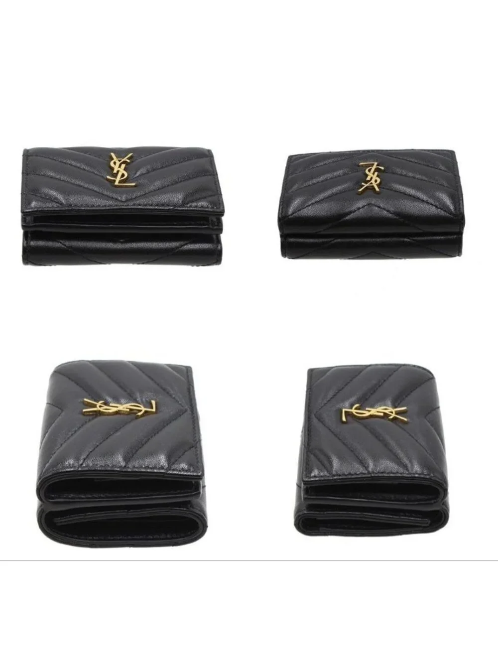 ★SOLD★ Saint Laurent Shindou Monogram Cassandra Trifold Wallet - Picture 4 of 9